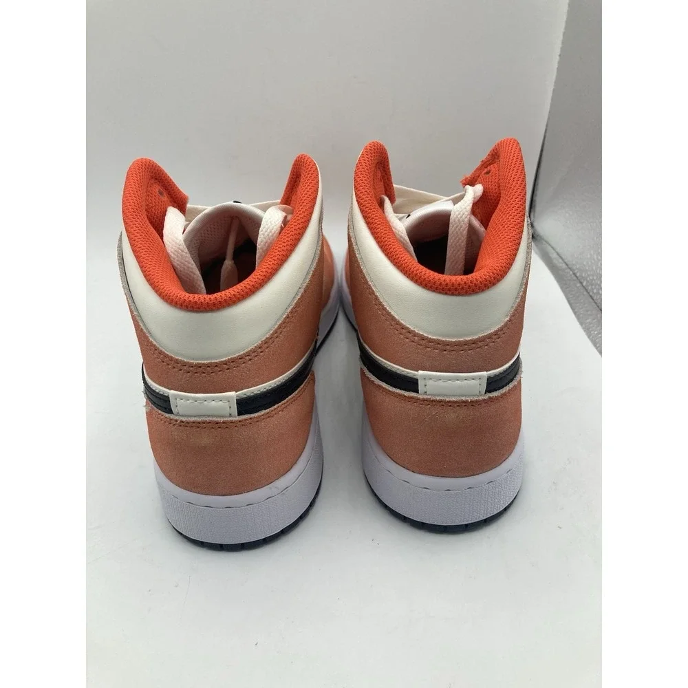 Nike Air Jordan 1 Mid SE Orange Suede DV1336-800 Size (GS) 7Y
